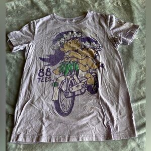 88 Tees Girls 14/16 Purple Graphic Hula Girl T-Shirt